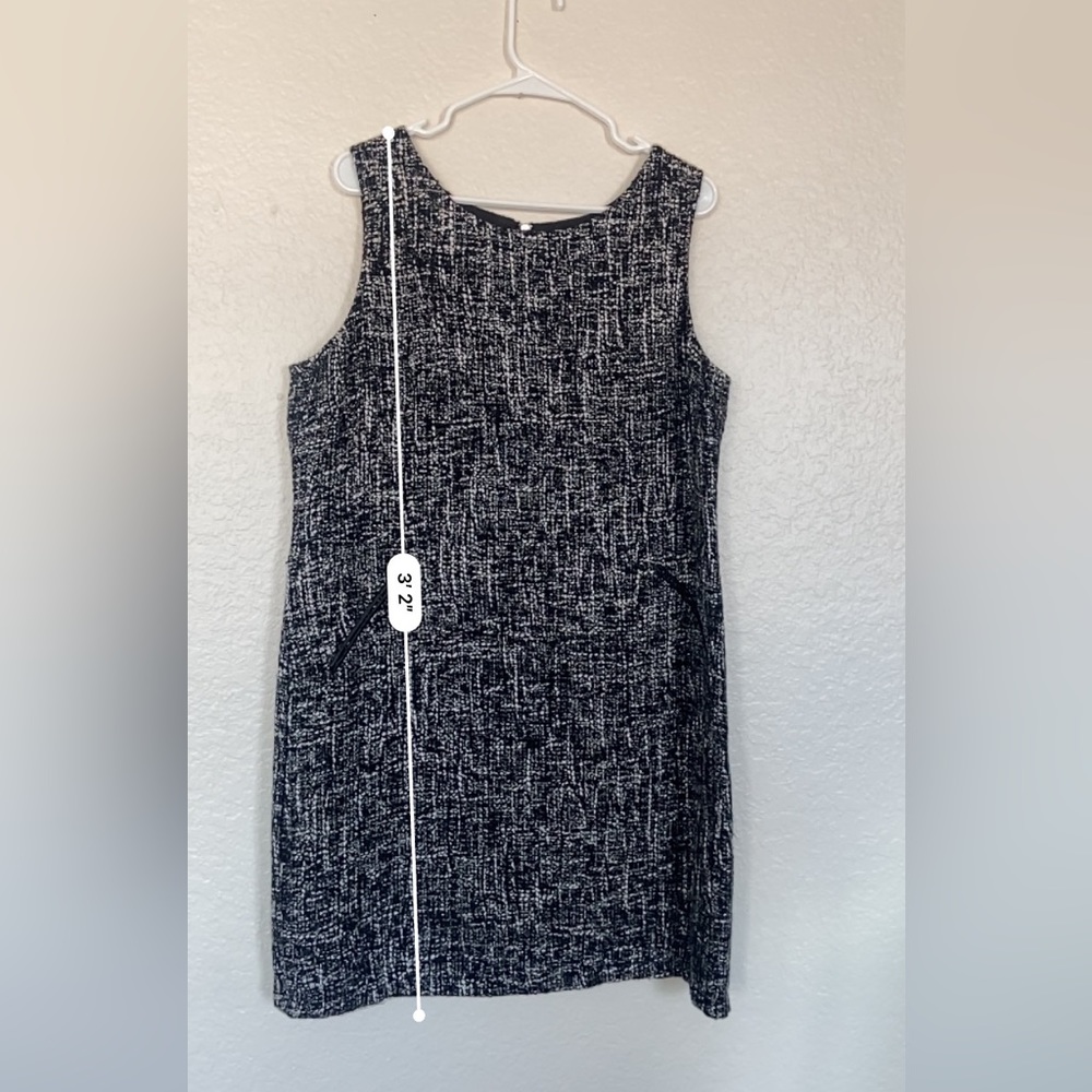 Dana Buchman Tank Dress Women Size 16, Black & white